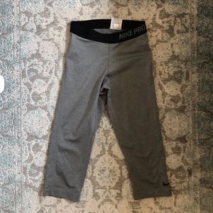 Nike Dry Fit Gray Compression Leggings Size S